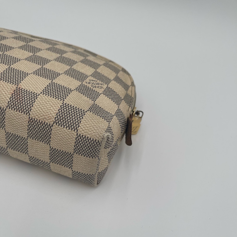Louis vuitton damier azur GM cosmetic pouch - Picture 8 of 10